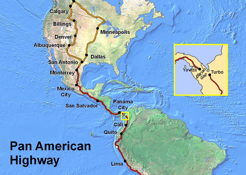 My Pan-American Cycling Route is Beginning to Unfold!