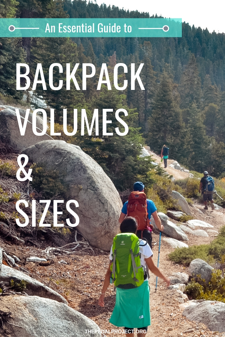 Backpack Volume Conversion Chart
