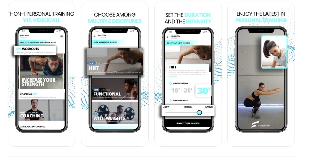 Magic Fitness workout app and personal trainer